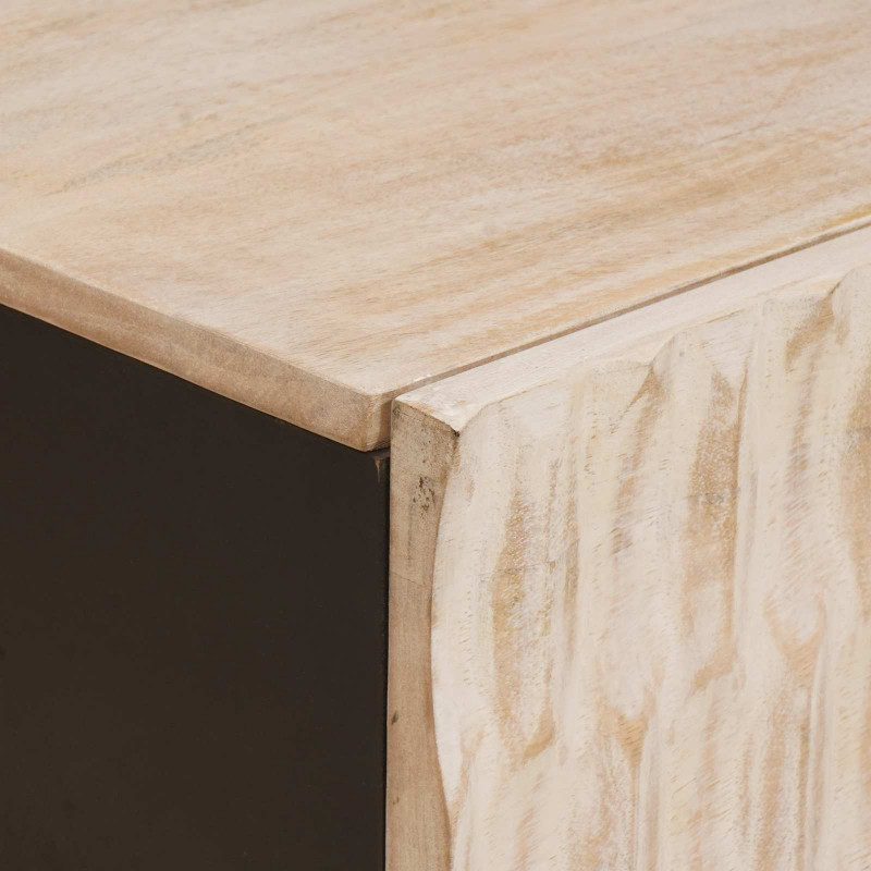 Stolik kawowy Biały 100 x 54 x 40 cm Drewno z mango