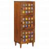 Highboard orzech włoski 40 x 33 x 110 cm Drewno z mango