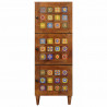 Highboard orzech włoski 40 x 33 x 110 cm Drewno z mango
