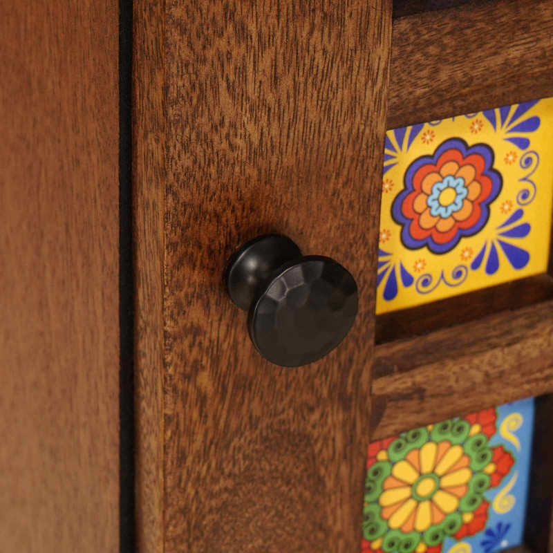 Highboard orzech włoski 40 x 33 x 110 cm Drewno z mango