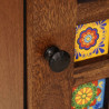 Highboard orzech włoski 40 x 33 x 110 cm Drewno z mango