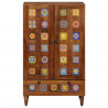 Highboard orzech włoski 60 x 33,5 x 100 cm Drewno z mango