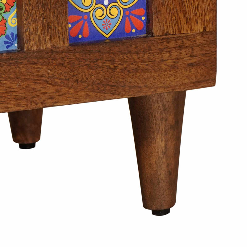 Highboard orzech włoski 60 x 33,5 x 100 cm Drewno z mango