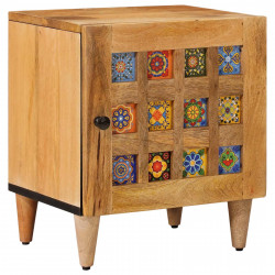 Szafka Nocna Naturalny 40 x 33,5 x 46 cm Drewno z mango