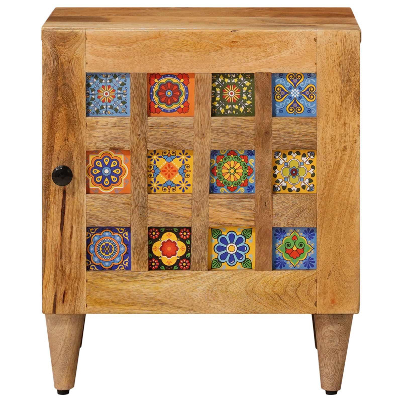 Szafka Nocna Naturalny 40 x 33,5 x 46 cm Drewno z mango