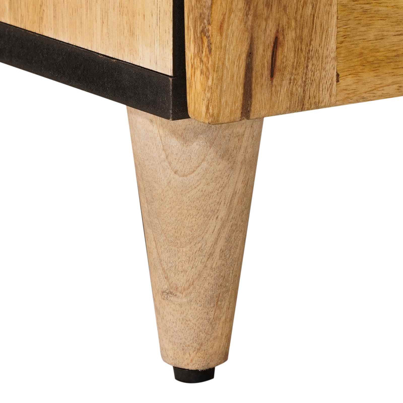 Szafka Nocna Naturalny 40 x 33,5 x 46 cm Drewno z mango