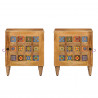 Szafka Nocna Naturalny 40 x 33,5 x 46 cm Drewno z mango