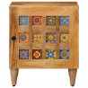 Szafka Nocna 2 pcs Naturalny 40 x 33,5 x 46 cm Drewno z mango