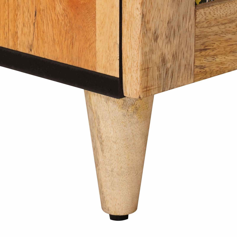 Szafka Nocna 2 pcs Naturalny 40 x 33,5 x 46 cm Drewno z mango