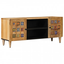 Szafka pod telewizor z półką Naturalny 105 x 33,5 x 46 cm
