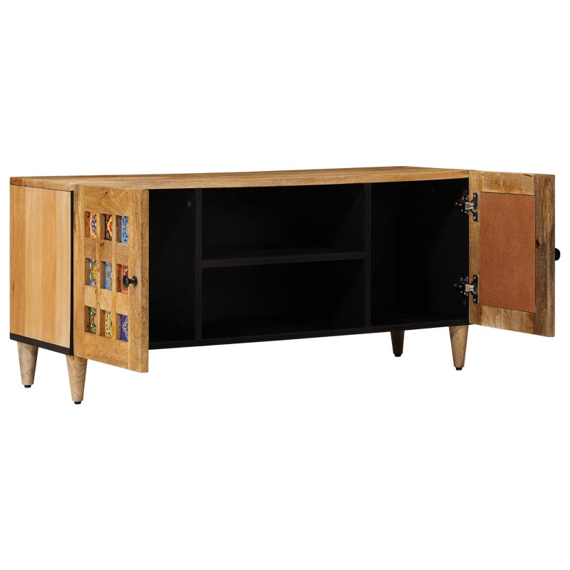 Szafka pod telewizor z półką Naturalny 105 x 33,5 x 46 cm