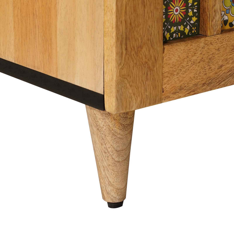 Szafka pod telewizor z półką Naturalny 105 x 33,5 x 46 cm