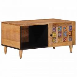 Stolik kawowy Naturalny 80 x 50 x 40 cm Drewno z mango