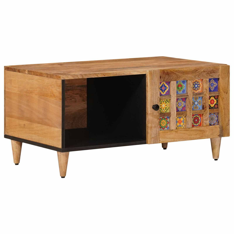 Stolik kawowy Naturalny 80 x 50 x 40 cm Drewno z mango
