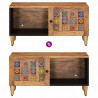 Stolik kawowy Naturalny 80 x 50 x 40 cm Drewno z mango