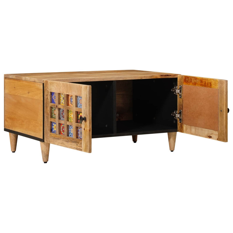 Stolik kawowy Naturalny 80 x 50 x 40 cm Drewno z mango