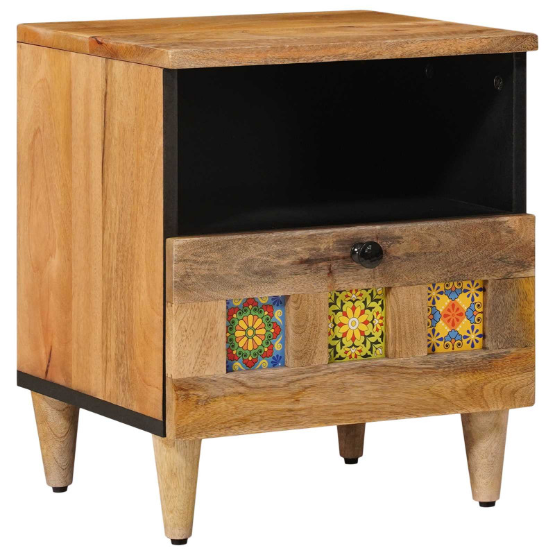 Szafka Nocna Naturalny 40 x 33 x 46 cm Drewno z mango