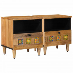 Szafka Nocna 2 pcs Naturalny 40 x 33 x 46 cm Drewno z mango