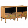 Szafka Nocna 2 pcs Naturalny 40 x 33 x 46 cm Drewno z mango