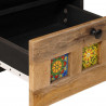 Szafka Nocna 2 pcs Naturalny 40 x 33 x 46 cm Drewno z mango