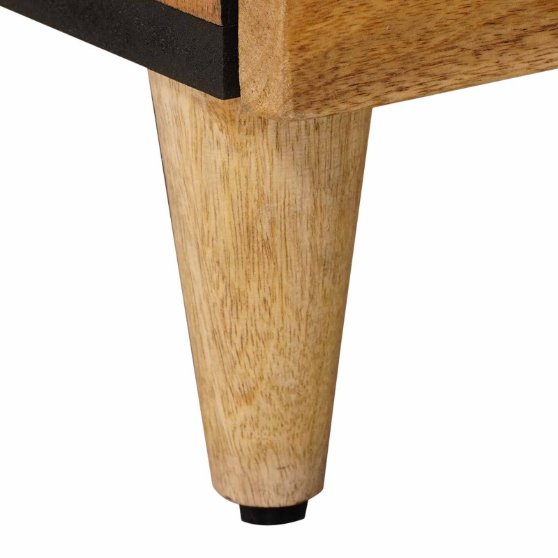 Szafka Nocna 2 pcs Naturalny 40 x 33 x 46 cm Drewno z mango