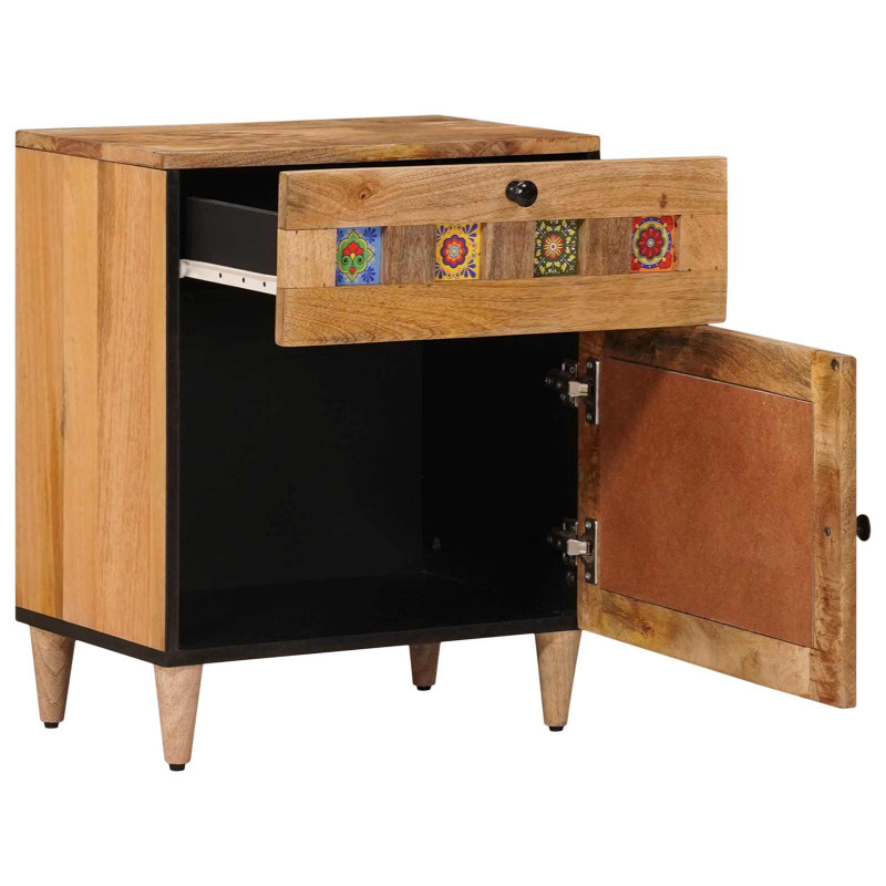 Szafka Nocna Naturalny 50 x 33 x 60 cm Drewno z mango