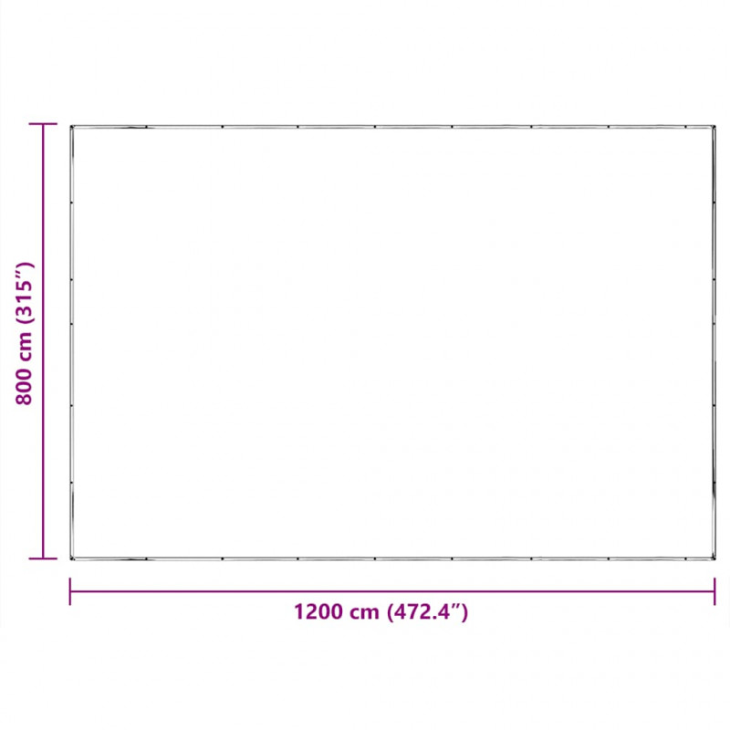 Przezroczysta plandeka z oczkami 8x12 m Polietylen