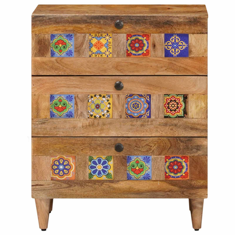 Szafka Nocna Naturalny 50 x 33 x 62 cm Drewno z mango