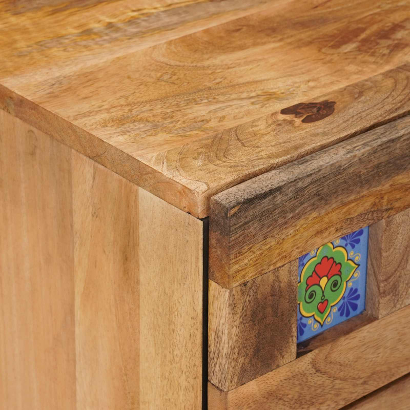 Szafka Nocna Naturalny 50 x 33 x 62 cm Drewno z mango