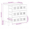 Szafka Nocna Naturalny 50 x 33 x 62 cm Drewno z mango