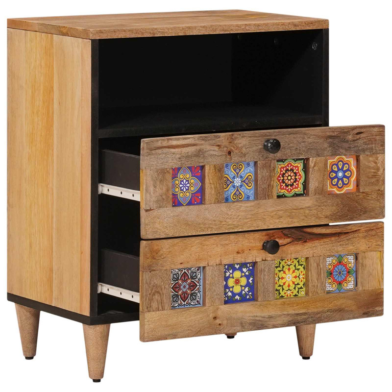 Szafka Nocna Naturalny 50 x 33 x 60 cm Drewno z mango