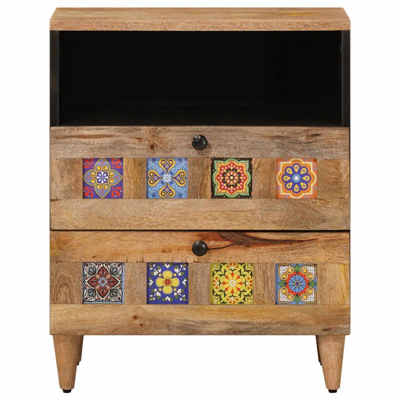 Szafka Nocna Naturalny 50 x 33 x 60 cm Drewno z mango
