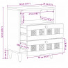 Szafka Nocna Naturalny 50 x 33 x 60 cm Drewno z mango