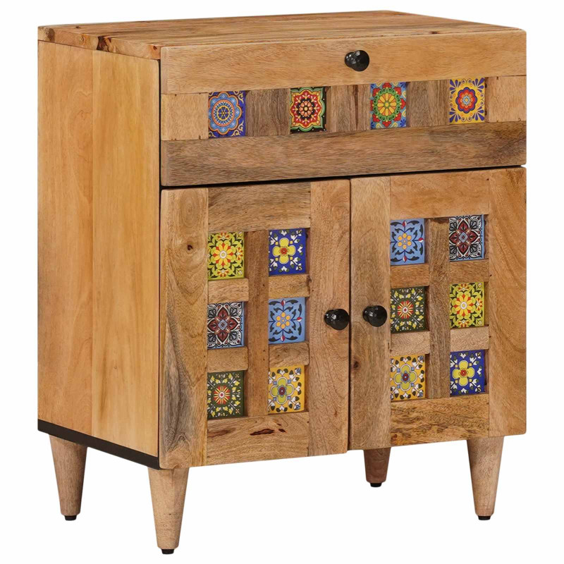 Szafka Nocna Naturalny 50 x 33 x 60 cm Drewno z mango