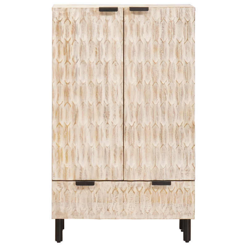 Highboard Wykończenie w kolorze białego prania 60 x 33 x 100 cm