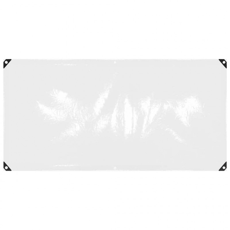Przezroczysta plandeka z oczkami 1x2 m PVC