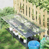 Przezroczysta plandeka z oczkami 1x2 m PVC