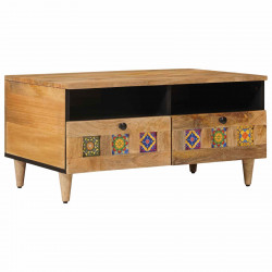 Stolik kawowy Naturalny 80 x 54 x 40 cm Drewno z mango