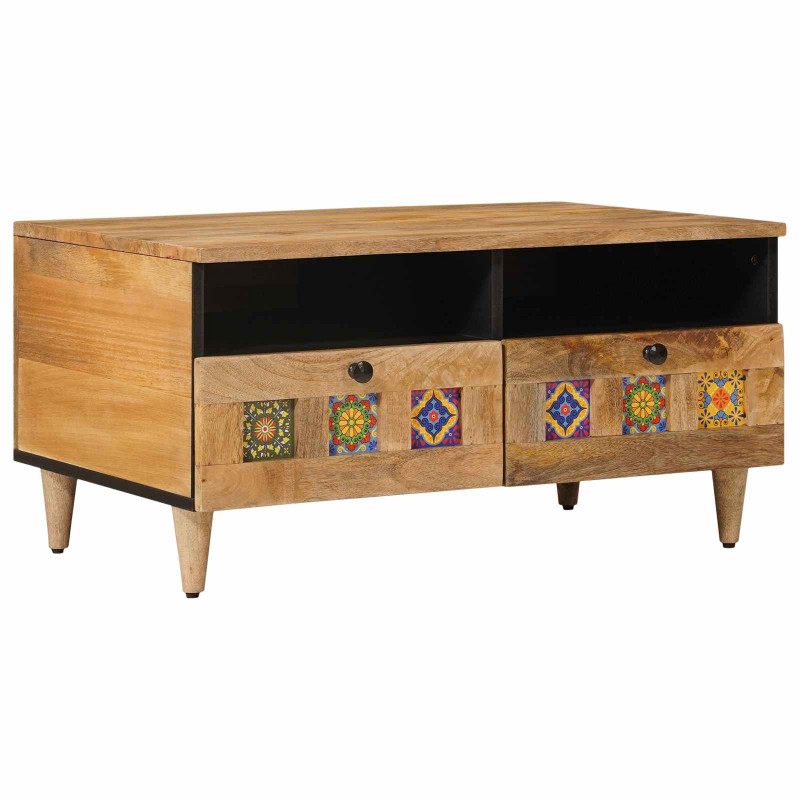 Stolik kawowy Naturalny 80 x 54 x 40 cm Drewno z mango