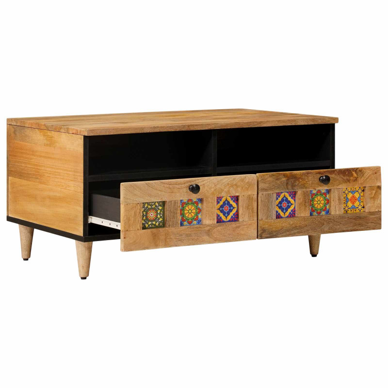 Stolik kawowy Naturalny 80 x 54 x 40 cm Drewno z mango