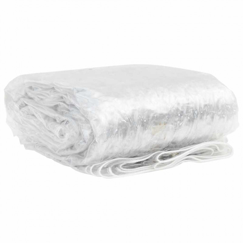 Przezroczysta plandeka z oczkami 1x4 m PVC