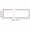 Przezroczysta plandeka z oczkami 1x4 m PVC