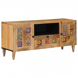 Szafka pod telewizor z szufladą Naturalny 105 x 33,5 x 46 cm