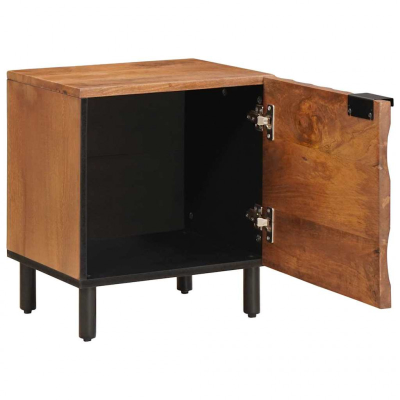 Szafka Nocna 2 pcs Brązowy 40 x 33 x 46 cm Drewno z mango