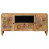 Szafka pod telewizor z szufladą Naturalny 105 x 33,5 x 46 cm