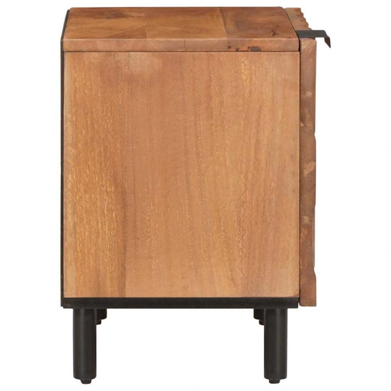 Szafka Nocna 2 pcs Brązowy 40 x 33 x 46 cm Drewno z mango