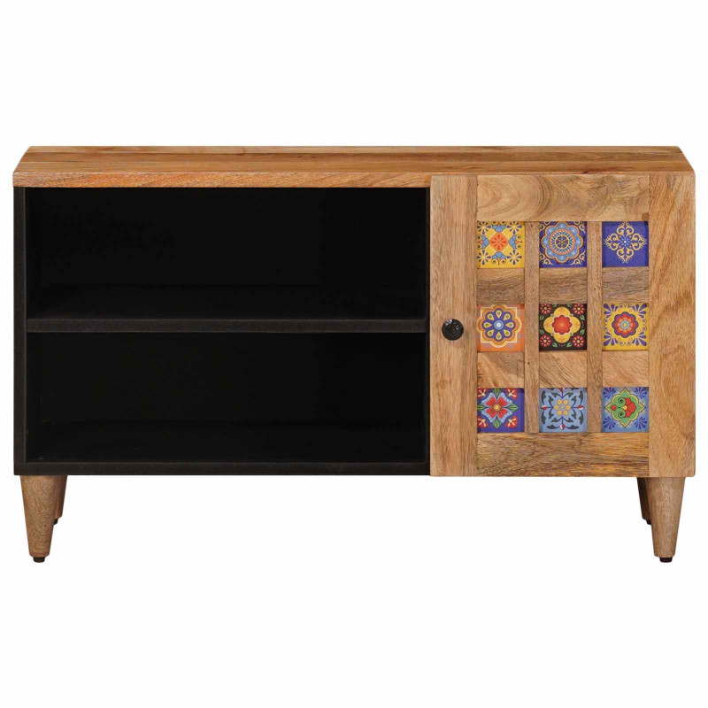 Szafka pod telewizor Naturalny 80 x 31,5 x 46 cm Drewno z mango