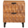 Szafka Nocna 2 pcs Brązowy 40 x 33 x 46 cm Drewno z mango