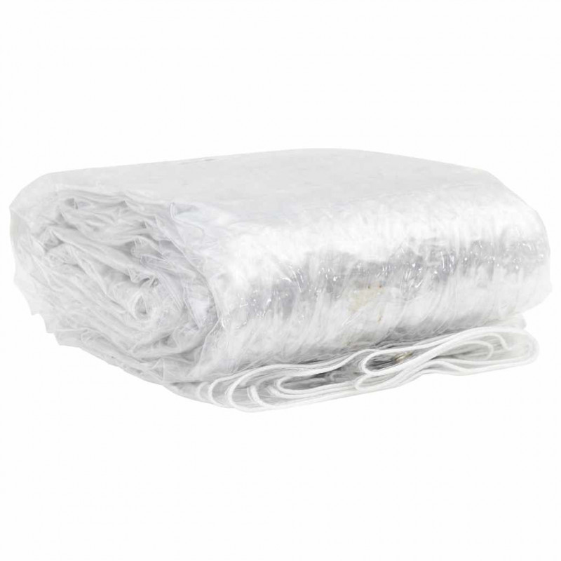 Przezroczysta plandeka z oczkami 1x8 m PVC