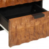 Szafka Nocna 2 pcs Brązowy 40 x 33 x 46 cm Drewno z mango